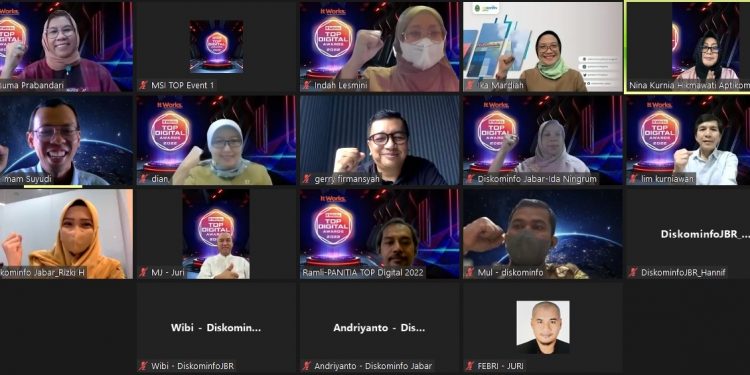 Transformasi Digital Pemprov Jawa Barat Diapresiasi Dewan Juri TOP Digital Awards 2022