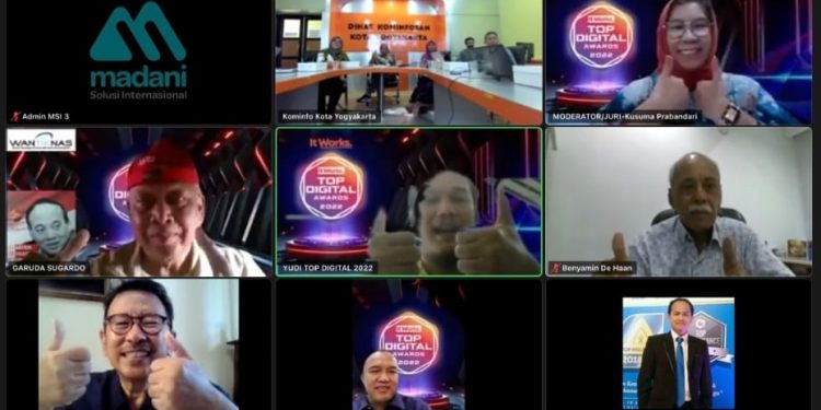 Smart City Kota Yogyakarta Mendapat Apresiasi Dewan Juri TOP Digital Awards 2022