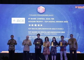 BCA Raih Golden Trophy TOP Digital Awards 2022