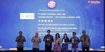 BCA Raih Golden Trophy TOP Digital Awards 2022