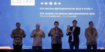 ESTIM Software Raih Penghargaan Tertinggi Level Bintang 5 TOP Digital Awards 2022