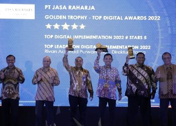 Jasa Raharja Raih Golden Trophy TOP Digital Awards 2022