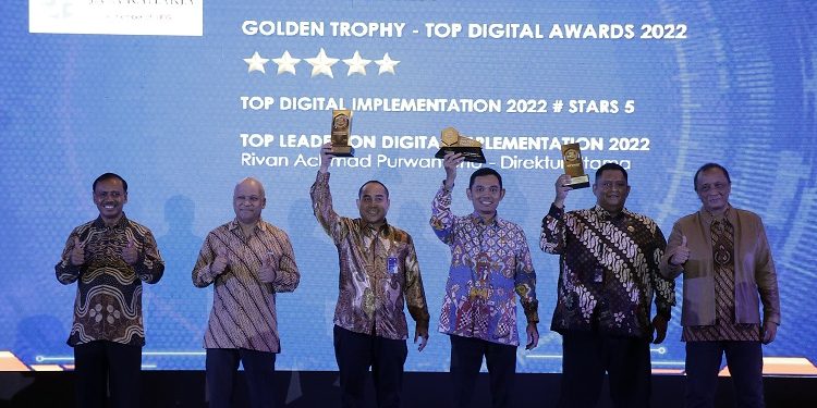 Jasa Raharja Raih Golden Trophy TOP Digital Awards 2022