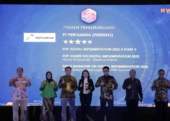 Pertamina Raih Penghargaan Tertinggi Level Bintang 5 TOP Digital Awards 2022