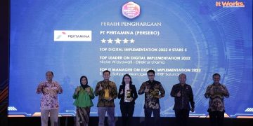 Pertamina Raih Penghargaan Tertinggi Level Bintang 5 TOP Digital Awards 2022