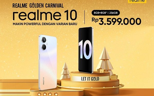 Asyik! realme 10 Varian 8GB+8GB*|256GB Resmi Hadir di Indonesia