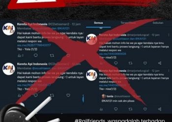 Awas! Ada Akun Twitter Palsu, Begini Ciri-Ciri Akun Resmi KAI