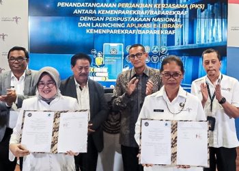 Kemenparekraf  Jalin Perpustakaan Nasional Luncurkan e-Library