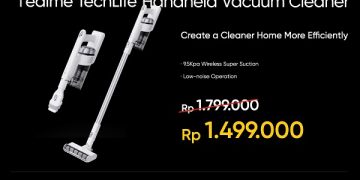 Realme Rilis TechLife Handheld Vacuum Cleaner dan TechLife Air Purifier Pro