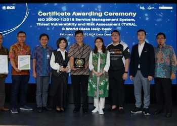 BCA Raih ISO Terkait Data Center dan IT Operation Management