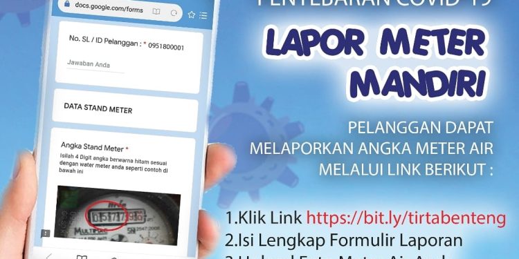 PDAM Tirta Benteng Kota Tangerang Sosialisasi Aplikasi SiGanteng Bisa Lapor Meter Mandiri