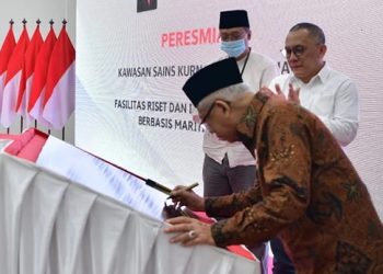 Wapres Resmikan Fasilitas Riset dan Inovasi Produk Halal Berbasis Maritim Nasional