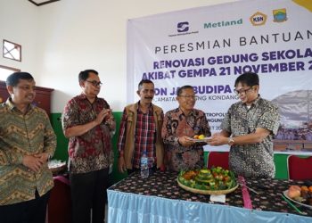 Peduli Pendidikan Metland Serah Terima Renovasi SDN Cianjur