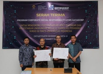 Datascrip Hibahkan Perangkat Survei Senilai Rp 2,5 Miliar ke Universitas Indonesia