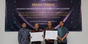 Datascrip Hibahkan Perangkat Survei Senilai Rp 2,5 Miliar ke Universitas Indonesia