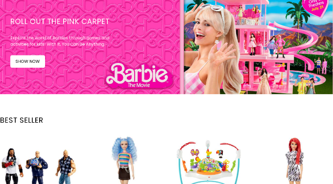 Halaman penipuan yang menjual boneka Barbie