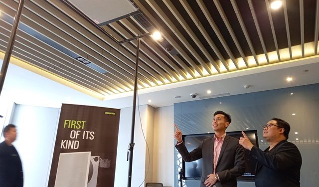 Shure Luncurkan Microphone Ceiling Array Pertama Terintegrasi Dengan Speaker