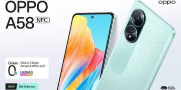 OPPO Buka Penjualan OPPO A58 Secara Daring di Lazada
