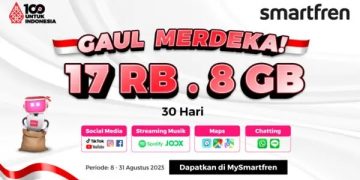 Smartfren Hadirkan Paket Gaul Merdeka, Cuma Rp17 Ribu dapat Kuota 8GB