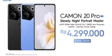 TECNO CAMON 20 Pro 5G Melenggang di Indonesia