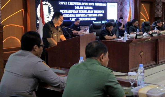 Walikota Tangerang Sampaikan RAPBD 2024, Ini Prioritas Pembangunannya