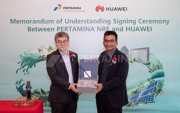 Pertamina NRE Berkolaborasi dengan Huawei Kembangkan EBT dan Smart Grid