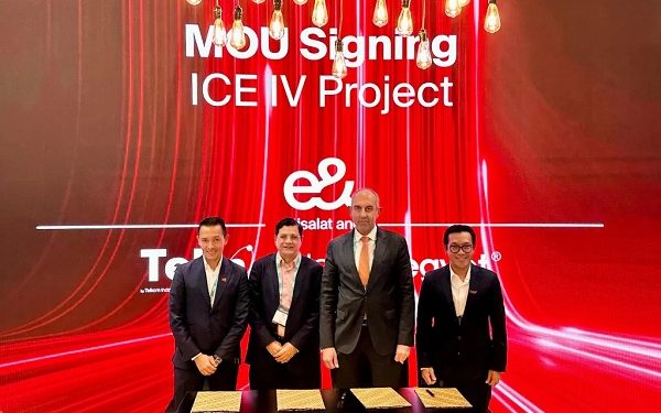 Telin, Telecom Egypt dan Operator India Teken MoU di Proyek Kabel Laut Internasional ICE IV