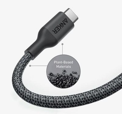ANKER PowerLine 544, Kabel Data Nan Ramah Lingkungan dengan Konektor USB-C