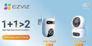 Meluncur di Indonesia, Kamera CCTV EZVIZ H9c dan H7c Sematkan Lensa Ganda