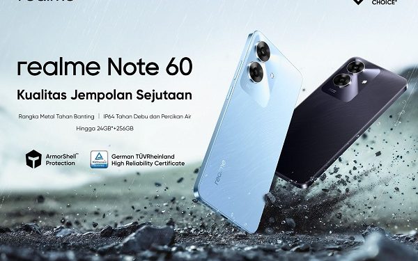 Pertama di Dunia, realme Note 60 dengan ArmorShell Protection Harga Sejutaan Segera Hadir di Indonesia