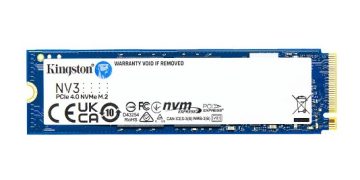 Kingston Rilis SSD NV3 PCIe 4.0 NVMe, Tawarkan Kapasitas Hingga 4TB dan Desain Ringkas