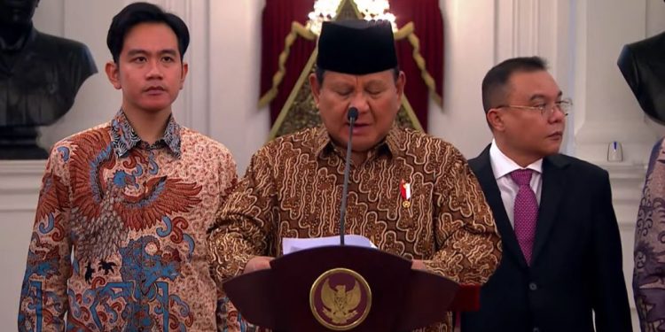 Pengumuman Kabinet Merah Putih