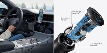 ANKER A2741, Charger Mobil Bisa Isi Dua Perangkat Sekaligus
