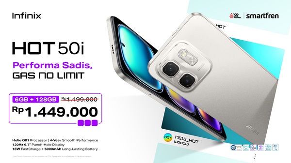 Infinix HOT 50i dan SMART 9 Series Melenggang Resmi di Indonesia