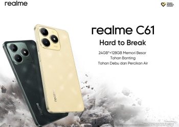 Hadir di Indonesia, realme C61 Tawarkan Durabilitas Tinggi dan RAM 24GB Cuma Rp1,6 Jutaan