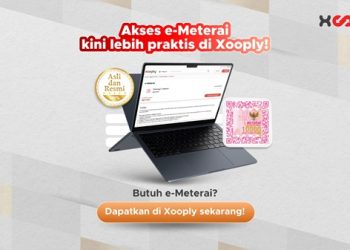 Mudahkan Pengguna Urus Dokumen Digital, Xooply.id Hadirkan Layanan Pembelian e-Meterai