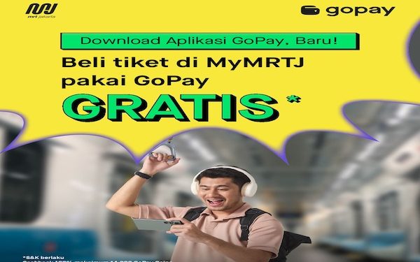 Beli Tiket Digital MRT Jakarta Bisa Pakai GoPay via Aplikasi MyMRTJ