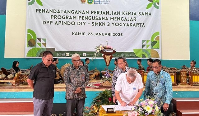 DPP Apindo DIY dan SMKN3 Yogyakarta, Dorong Link and Match Dunia Pendidikan