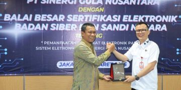 BSSN dan SGN Tanda Tangani Kerja Sama Pemanfaatan Sertifikat Elektronik