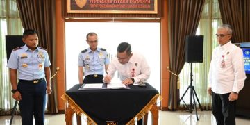BSSN dan Kodiklat TNI AU Jalin Kerja Sama Siapkan SDM Keamanan Siber