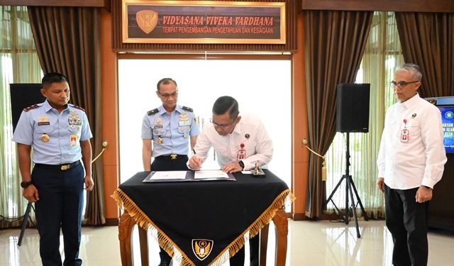 BSSN dan Kodiklat TNI AU Jalin Kerja Sama Siapkan SDM Keamanan Siber