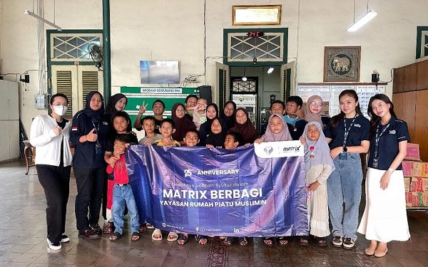 Rayakan 25 Tahun, Matrix NAP Info Gelar Kegiatan Sosial