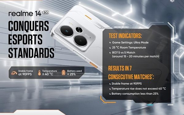 Taklukkan Standar Turnamen Esport, realme 14 5G Suguhkan Pengalaman Gaming Level Pro Player