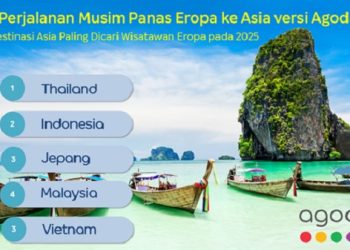 Indonesia di Posisi Kedua dalam Tren Perjalanan Musim Panas dari Eropa Versi Agoda