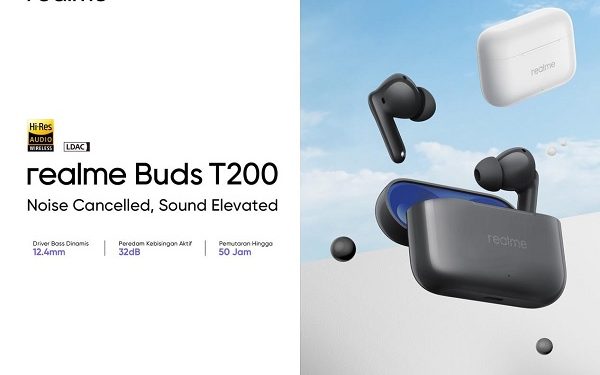 realme Buds T200, TWS Terjangkau Sajikan Audio Lebih Jernih dan Imersif