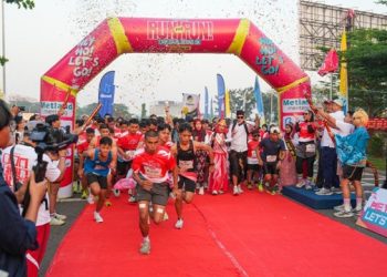 Semarakan HUT RI, Seribu Peserta Ramaikan Run for Fun Metland Menteng