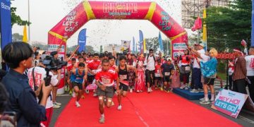 Semarakan HUT RI, Seribu Peserta Ramaikan Run for Fun Metland Menteng