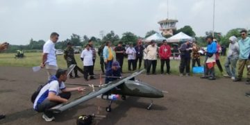 Uji Terbang Drone Alap-Alap, Berhasil Bawa Empat Tabung Flare Pada Ketinggian 1000 Kaki