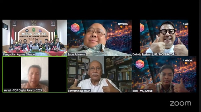 TOP Digital Awards 2025: Dari e-Court 100 Layanan PA Cilegon  Bisa Via Elektronik