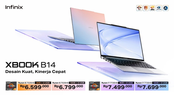 Laptop Infinix XBOOK B14 Meluncur di Indonesia